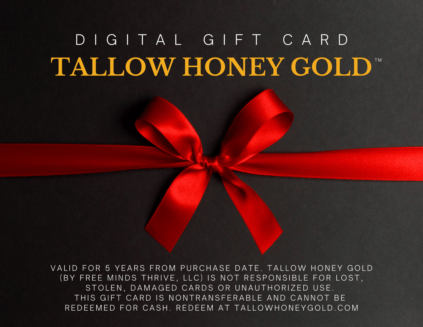 DIGITAL GIFT CARD - Tallow Honey Gold - Tallow Honey Gold (by Free Minds Thrive)