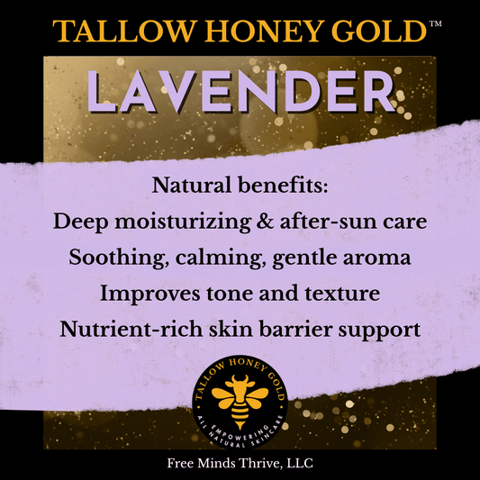 Lavender Tallow Skin Balm Information - Tallow Honey Gold